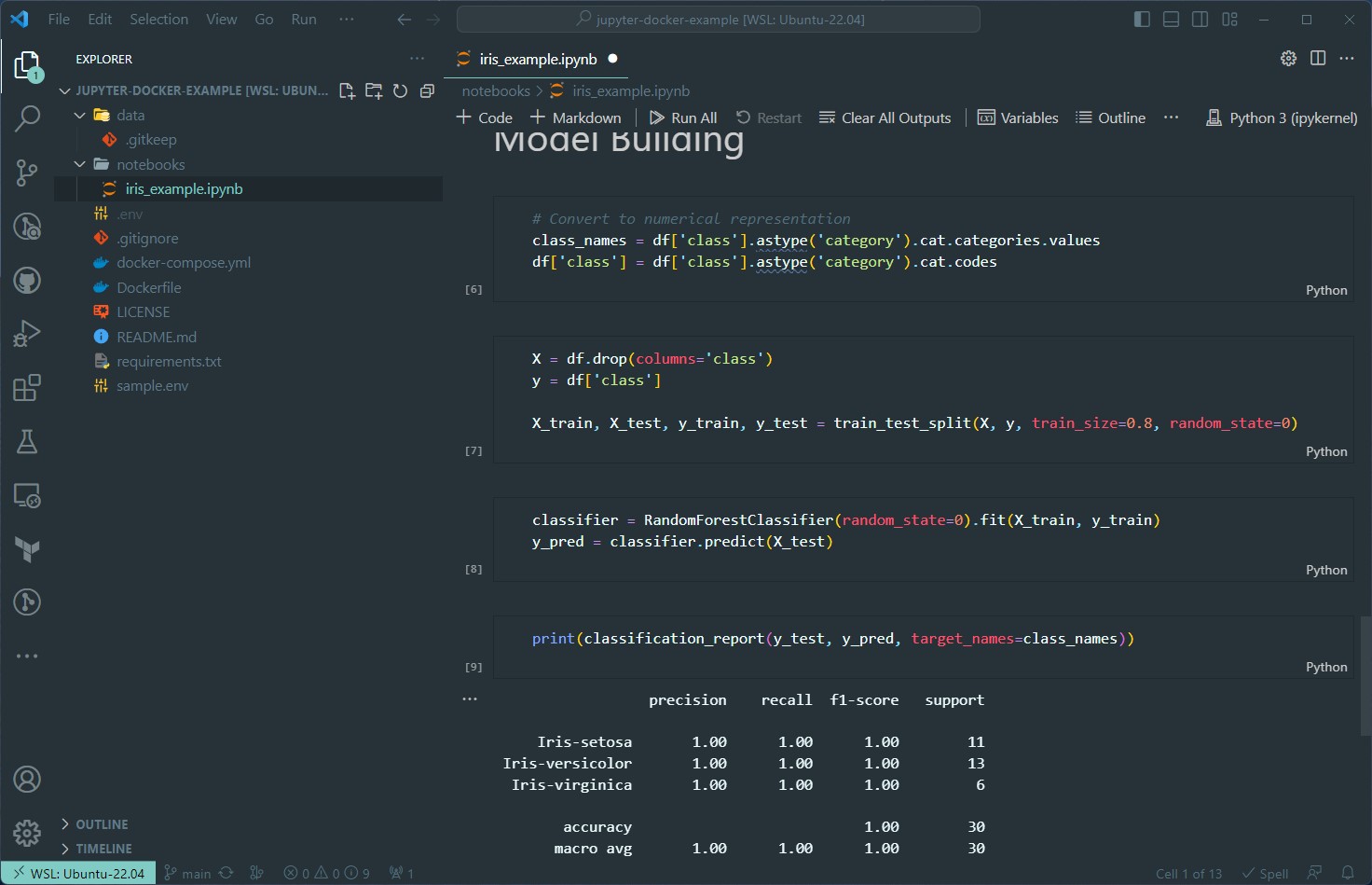 Jupyter running in VS Code